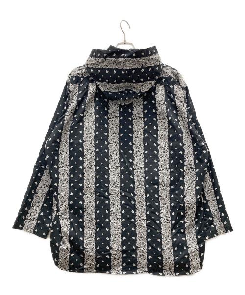 BEAMS（ビームス）BEAMS (ビームス) ペイズリー柄フーデッドジャケット ブラック サイズ:Lの古着・服飾アイテム