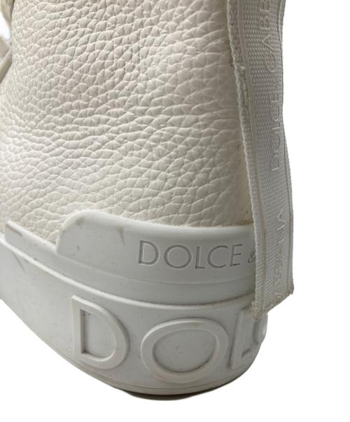 DOLCE & GABBANA（ドルチェ＆ガッバーナ）DOLCE & GABBANA (ドルチェ＆ガッバーナ) ハイカットスニーカー ホワイト サイズ:10の古着・服飾アイテム