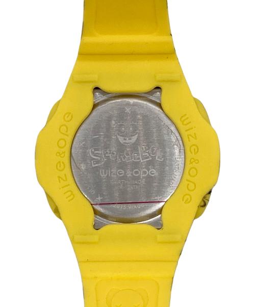 wize&ope（ワイズアンドオープ）wize&ope (ワイズアンドオープ) Spongeb Bob (スポンジ・ボブ) デジタルウォッチ イエローの古着・服飾アイテム