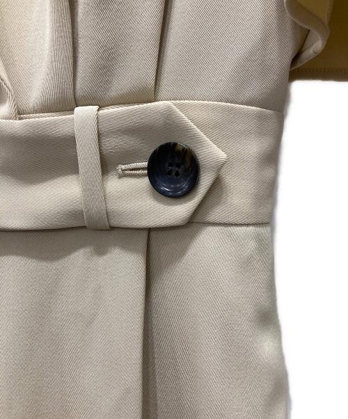 anuans（アニュアンス）anuans (アニュアンス) タックスリーブテーラードオールインワン ベージュ サイズ:Mの古着・服飾アイテム