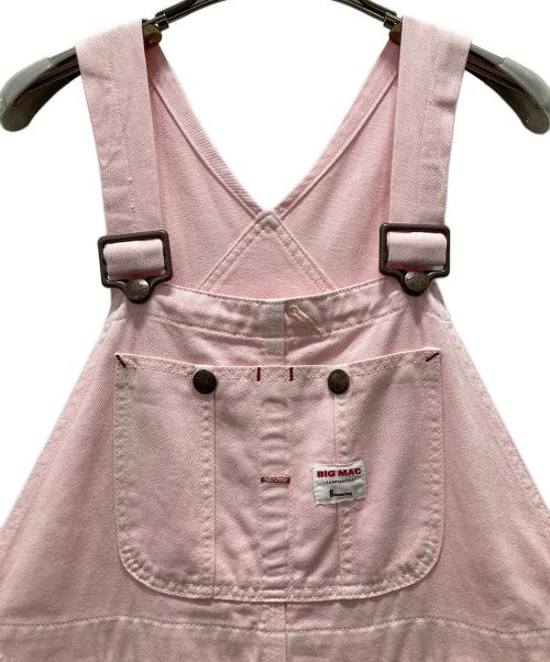 big mac（ビッグマック）BIG MAC (ビッグマック) BEAMS BOY (ビームスボーイ) オーバーダイ オーバーオール ピンク サイズ:FREEの古着・服飾アイテム