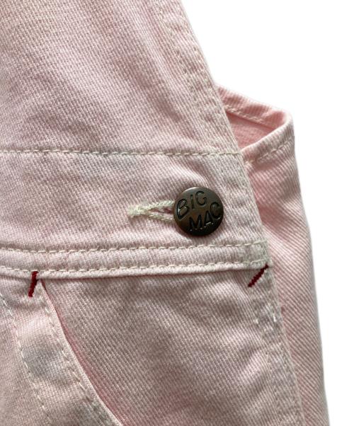 big mac（ビッグマック）BIG MAC (ビッグマック) BEAMS BOY (ビームスボーイ) オーバーダイ オーバーオール ピンク サイズ:FREEの古着・服飾アイテム