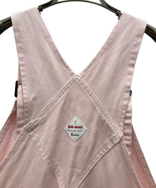 big mac（ビッグマック）BIG MAC (ビッグマック) BEAMS BOY (ビームスボーイ) オーバーダイ オーバーオール ピンク サイズ:FREEの古着・服飾アイテム