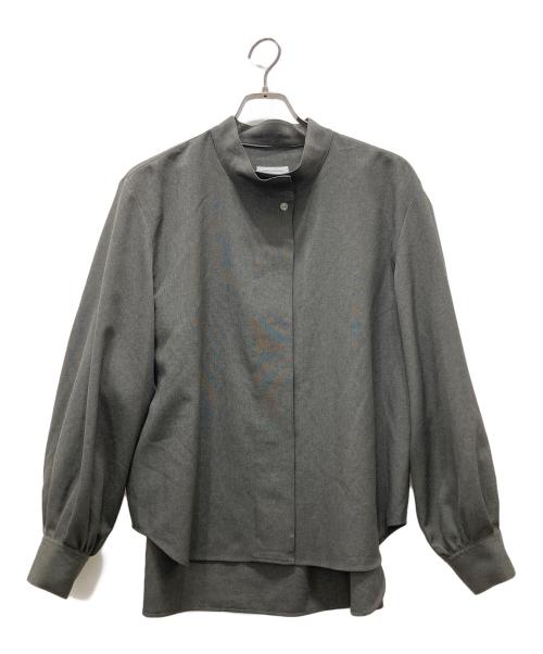 foufou（フーフー ザドレス）foufou (フーフー) high neck blouse グレー サイズ:表記無しの古着・服飾アイテム