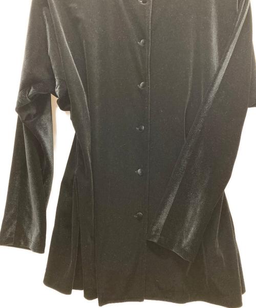 foufou（フーフー ザドレス）foufou (フーフー) velour button blouse ブラック サイズ:表記なしの古着・服飾アイテム