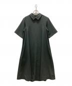 foufouフーフー）の古着「primitive shirts collar one piece」｜グリーン