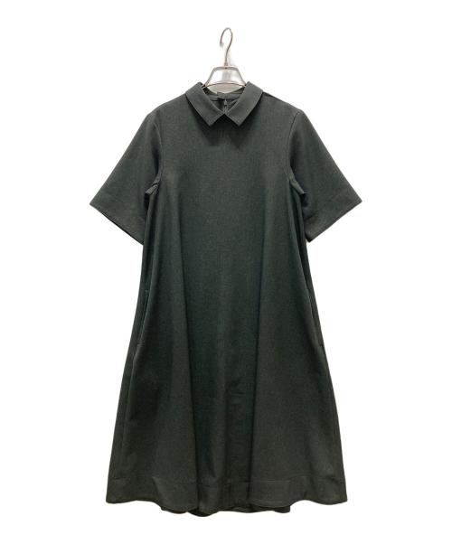foufou（フーフー）foufou (フーフー) primitive shirts collar one piece グリーンの古着・服飾アイテム