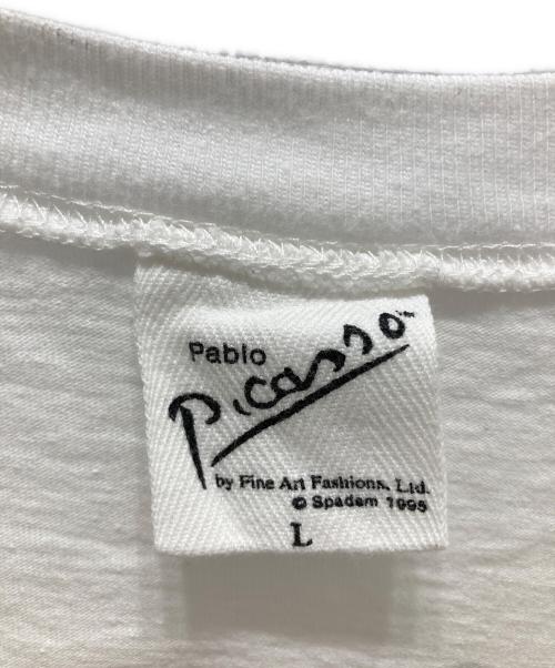 Pablo Picasso（パブロ ピカソ）Pablo Picasso (パブロ ピカソ) 90's Don Quixote アートプリントTシャツ ホワイト サイズ:Lの古着・服飾アイテム