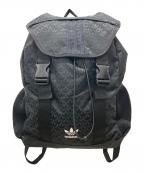 adidasアディダス）の古着「モノグラムリュック」｜ブラック