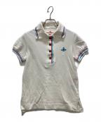 Vivienne Westwood RED LABELヴィヴィアンウエストウッドレッドレーベル）の古着「オーブ刺繍ポロシャツ」｜ホワイト