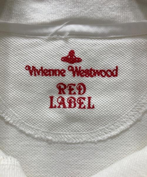 Vivienne Westwood RED LABEL（ヴィヴィアンウエストウッドレッドレーベル）Vivienne Westwood RED LABEL (ヴィヴィアンウエストウッドレッドレーベル) オーブ刺繍ポロシャツ ホワイト サイズ:1の古着・服飾アイテム