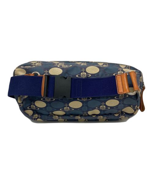 Vivienne Westwood man（ヴィヴィアン ウェストウッド マン）Vivienne Westwood man (ヴィヴィアン ウェストウッド マン) オーブ柄ウエストバッグ ネイビーの古着・服飾アイテム