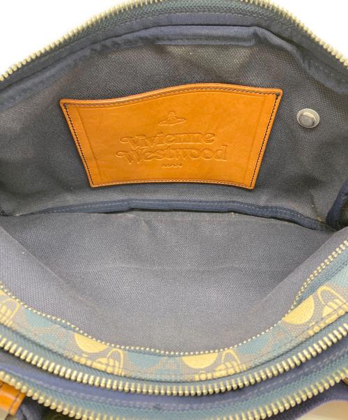 Vivienne Westwood man（ヴィヴィアン ウェストウッド マン）Vivienne Westwood man (ヴィヴィアン ウェストウッド マン) オーブ柄ウエストバッグ ネイビーの古着・服飾アイテム