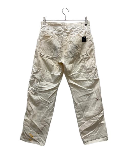 Soe（ソーイ）SOE (ソーイ) ペイントパンツ アイボリーの古着・服飾アイテム