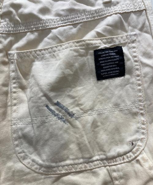 Soe（ソーイ）SOE (ソーイ) ペイントパンツ アイボリーの古着・服飾アイテム