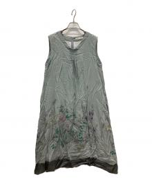 KEI HAYAMA PLUS（ケイ ハヤマ プリュス）の古着「ノースリーブワンピース」｜ブルー