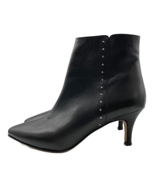 Au BANNISTER（オゥ バニスター）Au BANNISTER (オゥ バニスター) サイドジップショートブーティ ブラック サイズ:24.5の古着・服飾アイテム