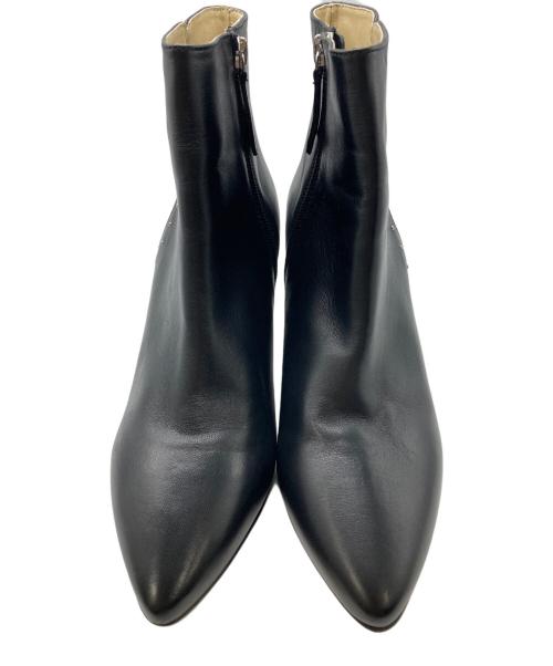 Au BANNISTER（オゥ バニスター）Au BANNISTER (オゥ バニスター) サイドジップショートブーティ ブラック サイズ:24.5の古着・服飾アイテム