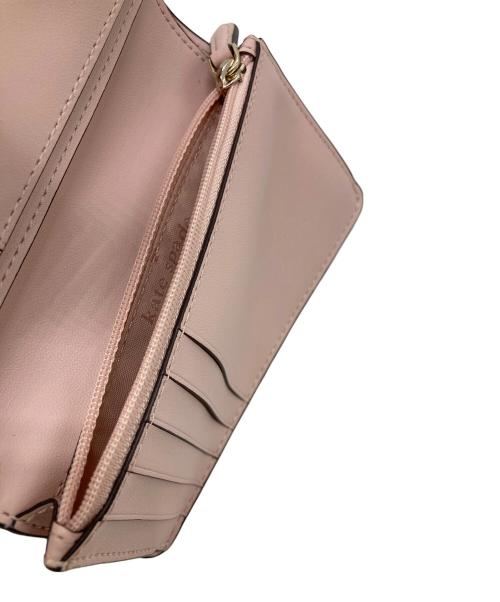 Kate Spade（ケイトスペード）Kate Spade (ケイトスペード) 2つ折り財布 ベージュの古着・服飾アイテム