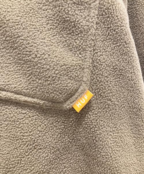 HUF（ハフ）HUF (ハフ) POLAR FLEECE OVERSHIRT ブラウン サイズ:Lの古着・服飾アイテム
