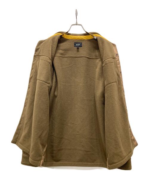 HUF（ハフ）HUF (ハフ) POLAR FLEECE OVERSHIRT ブラウン サイズ:Lの古着・服飾アイテム
