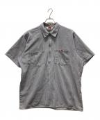 BEN DAVISベンデイビス）の古着「USA製ジップワークシャツ」｜グレー