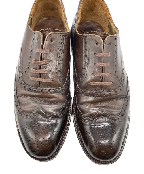 Edward Green（エドワードグリーン）Edward Green (エドワードグリーン) ウィングチップシューズ ブラウン サイズ:7 1/2の古着・服飾アイテム