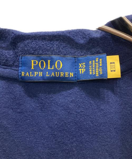 POLO RALPH LAUREN（ポロ・ラルフローレン）POLO RALPH LAUREN (ポロ・ラルフローレン) パイルスキッパーポロシャツ ネイビー サイズ:XSの古着・服飾アイテム