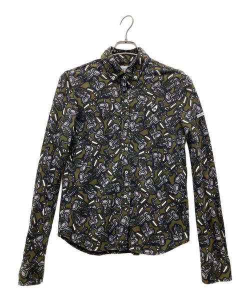 JACK BUNNY（ジャックバニー）JACK BUNNY (ジャックバニー) 総柄シャツ カーキ サイズ:2の古着・服飾アイテム