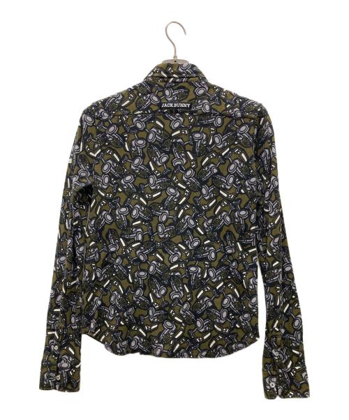 JACK BUNNY（ジャックバニー）JACK BUNNY (ジャックバニー) 総柄シャツ カーキ サイズ:2の古着・服飾アイテム