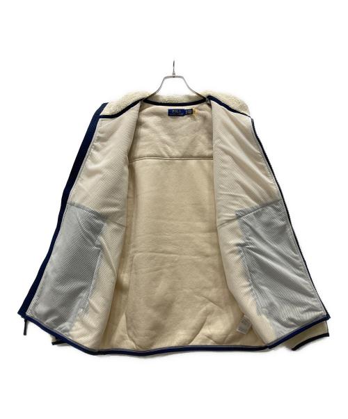 POLO RALPH LAUREN（ポロ・ラルフローレン）POLO RALPH LAUREN (ポロ・ラルフローレン) ウインドブロックハイブリッドジャケット アイボリー×ネイビー サイズ:XLの古着・服飾アイテム