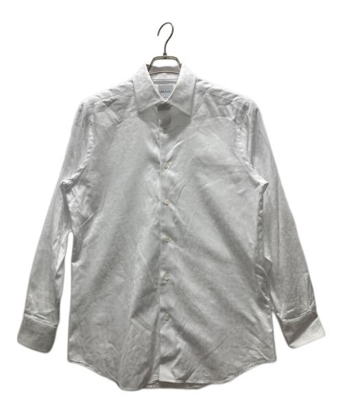PAUL SMITH（ポールスミス）PAUL SMITH (ポールスミス) フローラルジャカード ドレスシャツ ホワイト サイズ:Ⅿの古着・服飾アイテム