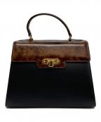 VALENTINO GARAVANIヴァレンティノ・ガラヴァーニ）の古着「ハンドバッグ」｜ブラウン×ブラック