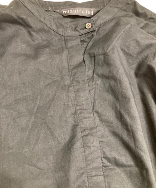 mizuiro-ind（ミズイロインド）mizuiro-ind (ミズイロインド) ボリューム シャツワンピース ブラック サイズ:-の古着・服飾アイテム
