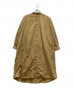 pritプリット）の古着「ボリューム シャツワンピース」｜ブラウン