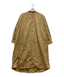 prit（プリット）の古着「ボリューム シャツワンピース」｜ブラウン
