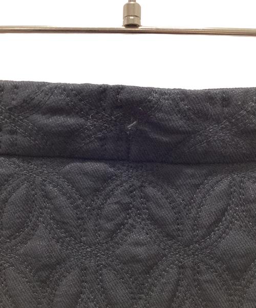 CELFORD（セルフォード）CELFORD (セルフォード) HANAE MORI (ハナエモリ) 別注キルティングスカート ブラック サイズ:36の古着・服飾アイテム