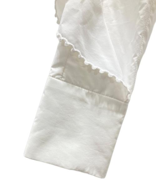 CELFORD（セルフォード）CELFORD (セルフォード) ラッフルプリーツ ワンピース ホワイト サイズ:36の古着・服飾アイテム