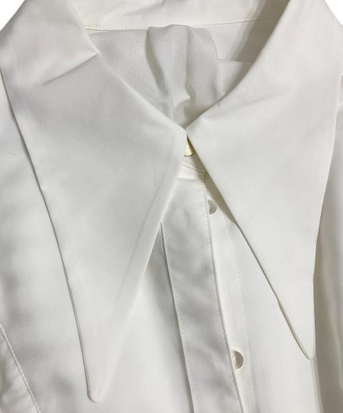 CELFORD（セルフォード）CELFORD (セルフォード) ラッフルプリーツ ワンピース ホワイト サイズ:36の古着・服飾アイテム