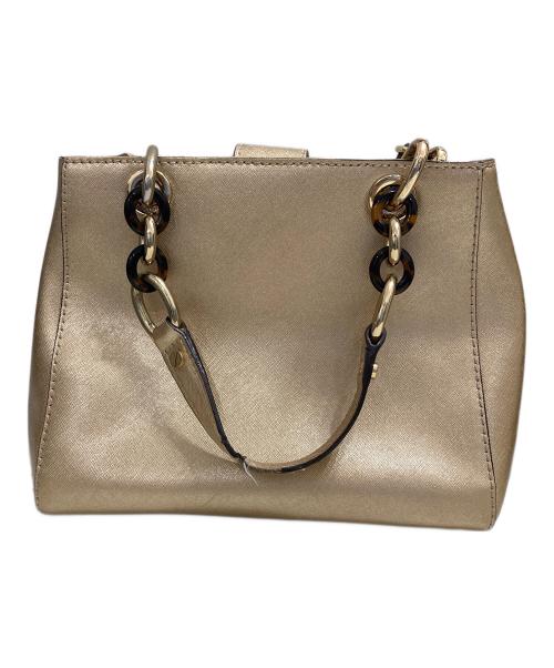 MICHAEL MICHAEL KORS（マイケル マイケルコース）MICHAEL MICHAEL KORS (マイケル マイケルコース) 2WAYバッグ ゴールドの古着・服飾アイテム