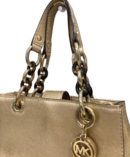 MICHAEL MICHAEL KORS（マイケル マイケルコース）MICHAEL MICHAEL KORS (マイケル マイケルコース) 2WAYバッグ ゴールドの古着・服飾アイテム