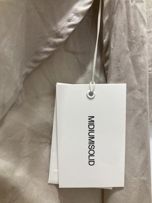 MIDIUMISOLID（ミディウミソリッド）MIDIUMISOLID (ミディウミソリッド) シャツワンピース ブラウン サイズ:Freeの古着・服飾アイテム