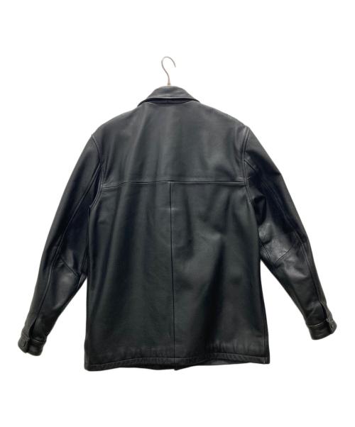 dual（デュアル）dual (デュアル) 牛革 レザージャケット ブラック サイズ:Ⅼの古着・服飾アイテム
