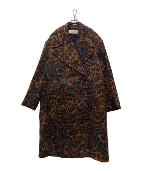 DRIES VAN NOTEN（ドリスヴァンノッテン）DRIES VAN NOTEN (ドリスヴァンノッテン) レオパード柄ロングコート ブラウン サイズ:XSの古着・服飾アイテム