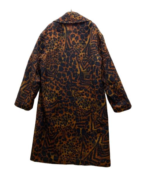 DRIES VAN NOTEN（ドリスヴァンノッテン）DRIES VAN NOTEN (ドリスヴァンノッテン) レオパード柄ロングコート ブラウン サイズ:XSの古着・服飾アイテム