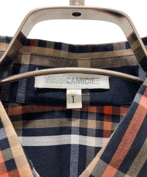 NARA CAMICIE（ナラカミーチェ）NARA CAMICIE (ナラカミーチェ) フリル チェックシャツワンピース マルチカラー サイズ:1の古着・服飾アイテム