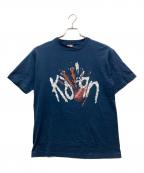 giantジャイアント）の古着「KORN bagpipes バンドTシャツ」｜ネイビー