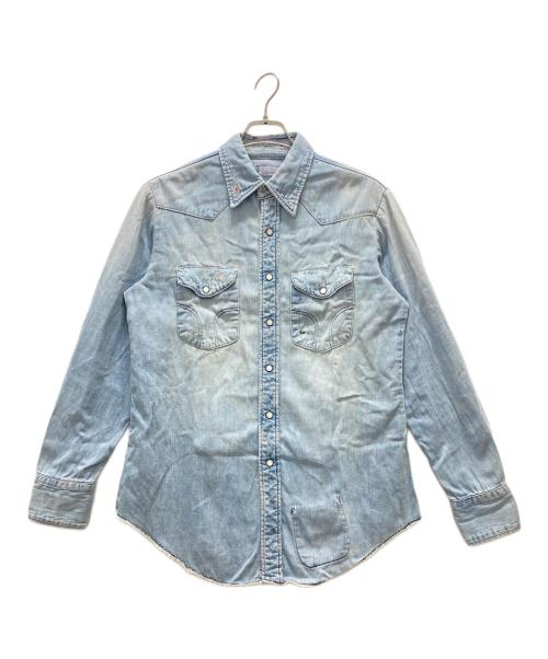 BLUE BLUE（ブルーブルー）BLUE BLUE (ブルーブルー) ウエスタンデニムシャツ インディゴ サイズ:Ⅿの古着・服飾アイテム