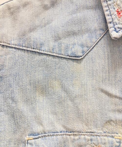 BLUE BLUE（ブルーブルー）BLUE BLUE (ブルーブルー) ウエスタンデニムシャツ インディゴ サイズ:Ⅿの古着・服飾アイテム