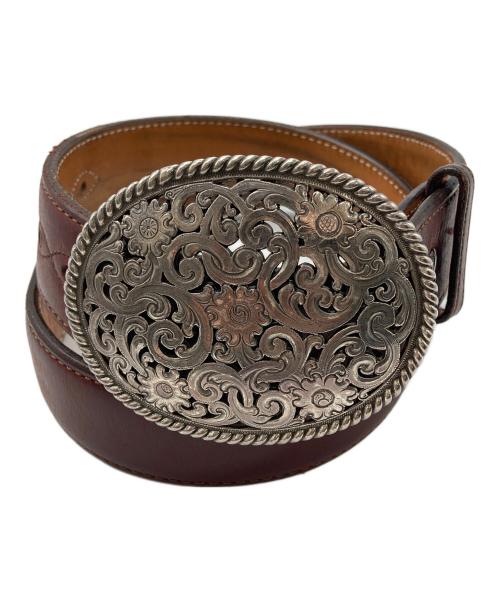 FUNNY（ファニー）FUNNY (ファニー) ウエスタンレザーベルト ブラウン サイズ:32/80の古着・服飾アイテム